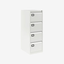 Bisley 4-Drawer Contract Steel Filing Cabinet - Traffic White