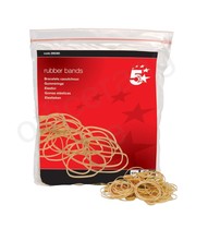 5 Star Office Rubber Bands No.18 Each 76x1.5mm
