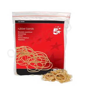5 Star Office Rubber Bands No.32 Each 76x3mm
