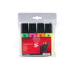 5 Star Office Highlighters Chisel Tip 1-5mm Line Assorted (Wallet 4)