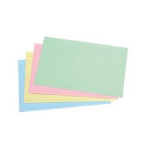 5 Star Record Card  5"x3" 127x76mm Assorted (Pack 100)