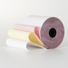 76 X 76mm 3 Ply white, pink and yellow rolls - Boxed 20
