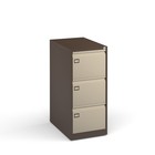 Bisley 3-Drawer Contract Steel Filing Cabinet - Coffee/Cream