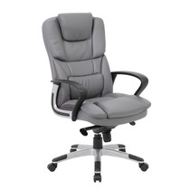 Derwent High back executive chair - grey faux leather